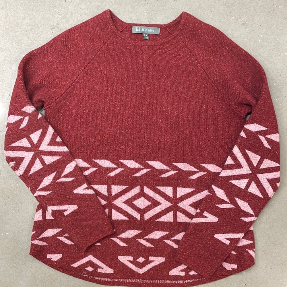 Title nine sweater, washable, women’s medium